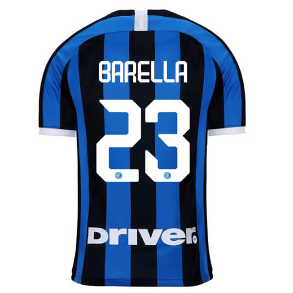 Camiseta Inter Milan NO.23 Barella 1ª 2019 2020 Azul